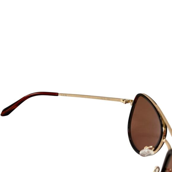 Quay Australia All In Mini Aviator Sunglasses Dark Tortoise Dark Apricot main image 5